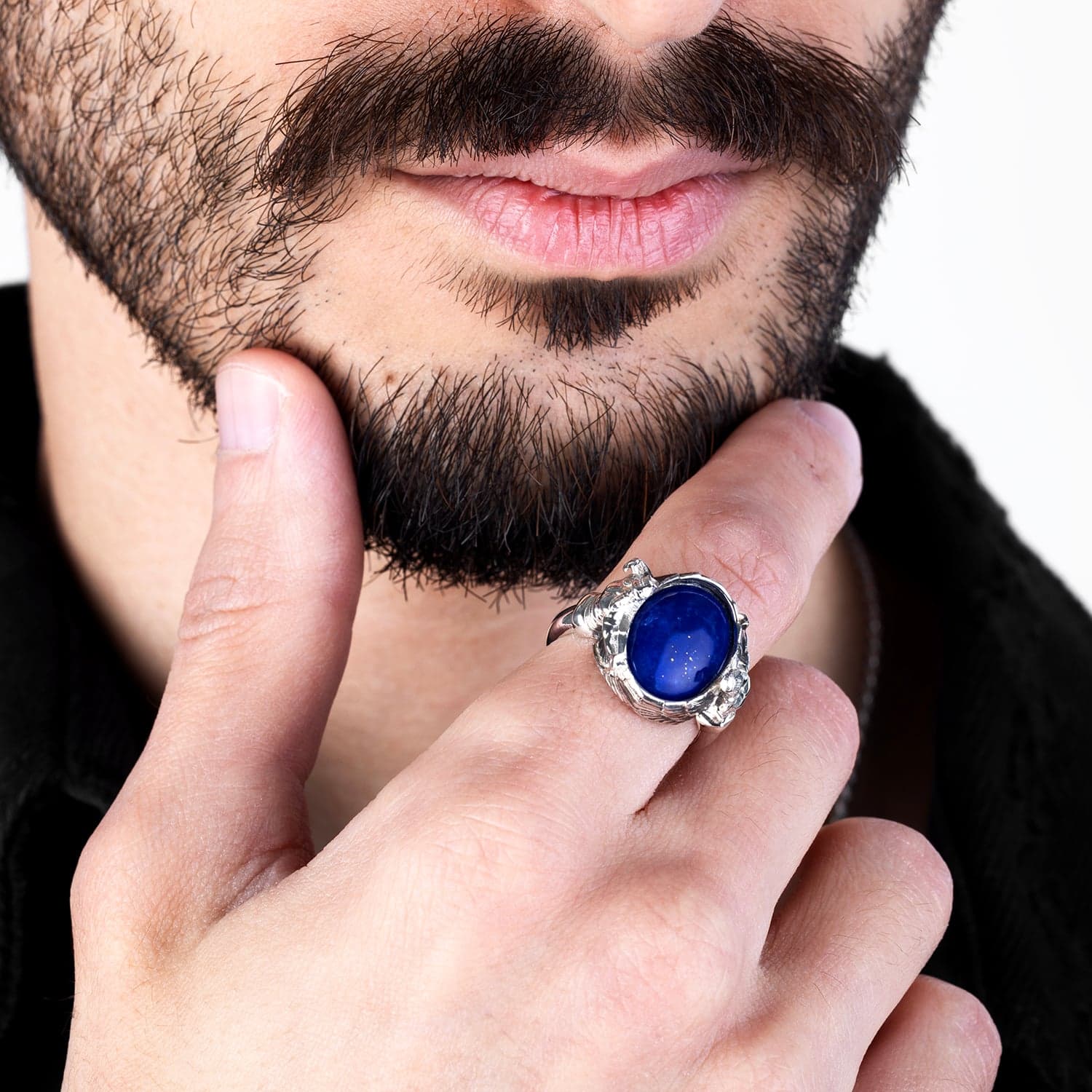 Ashur Lapis Ring — view 3
