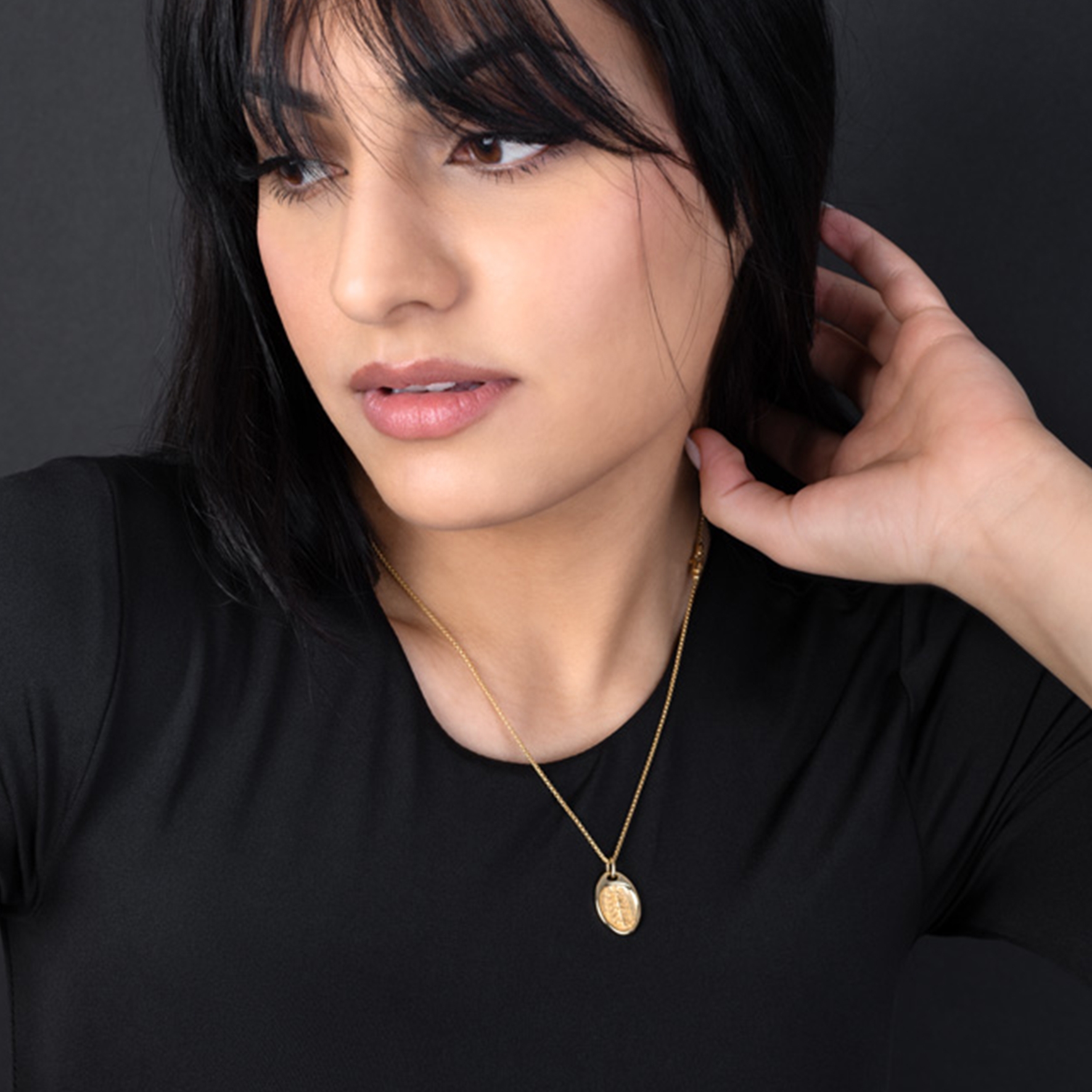 tree of life pendant on model