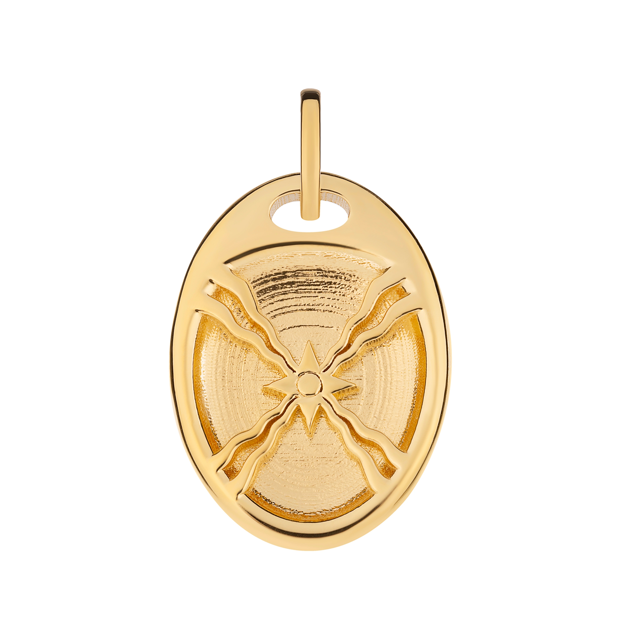 assyrian flag pendant front image